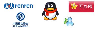 renren qq kaixin china telecom msn